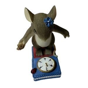 Charming Tails "Just Weight" Fitz and Floyd Weight-Watcher Mouse Figurine - vn